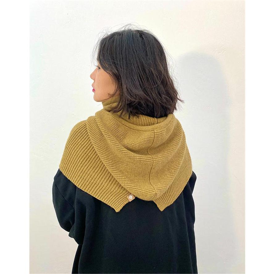 ニット フードウォーマー ネックウォーマー レディース メンズ 男女兼用 秋冬大きめ 防寒 防風 |  | 03