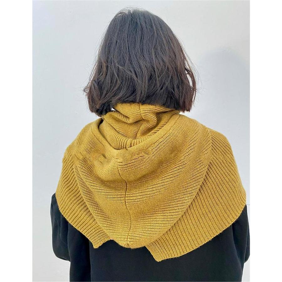 ニット フードウォーマー ネックウォーマー レディース メンズ 男女兼用 秋冬大きめ 防寒 防風 |  | 04