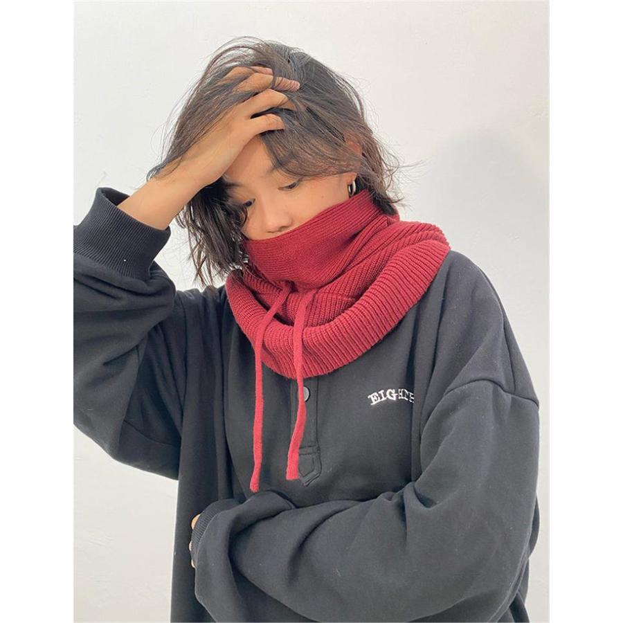 ニット フードウォーマー ネックウォーマー レディース メンズ 男女兼用 秋冬大きめ 防寒 防風 |  | 05