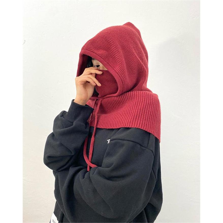 ニット フードウォーマー ネックウォーマー レディース メンズ 男女兼用 秋冬大きめ 防寒 防風 |  | 08