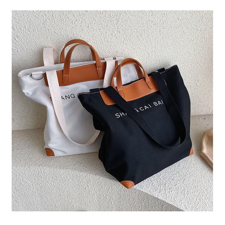 トートバッグ キャンバス レディース 大きめ a4 ファスナー付き トート布ショルダーバッグ 2way キャンバスバッグ |  | 01