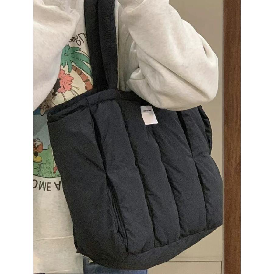 トートバッグ レディース 大きめ キルティング 軽量 キルティングバッグ 中綿肩掛けバッグ プチプラエイト a4入れ |  | 02