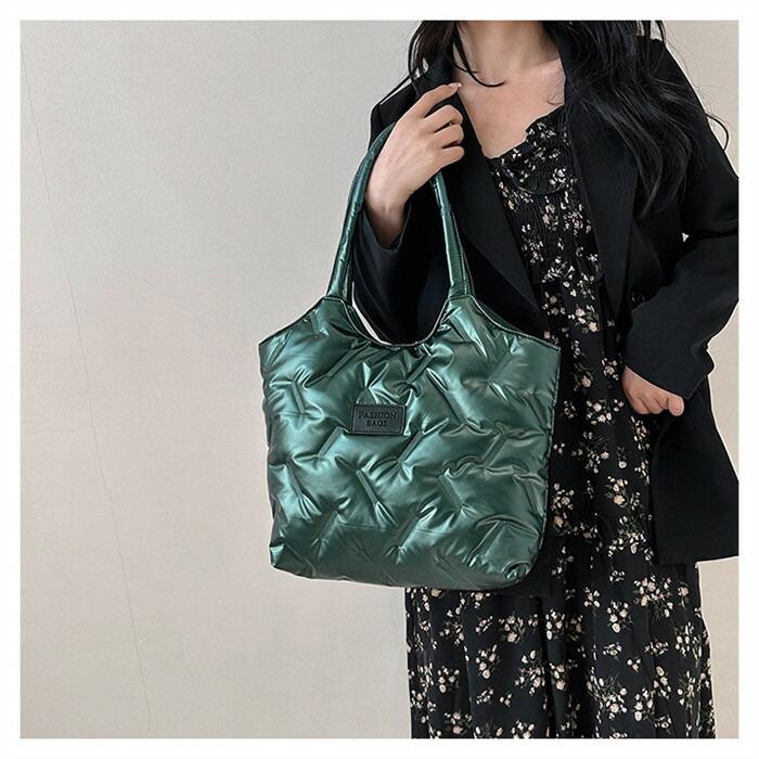 キルティングバッグ トートバッグ レディース 大容量 バッグ 肩掛けバッグ ハンドバッグキルティング軽量 中綿 バッグ |  | 13