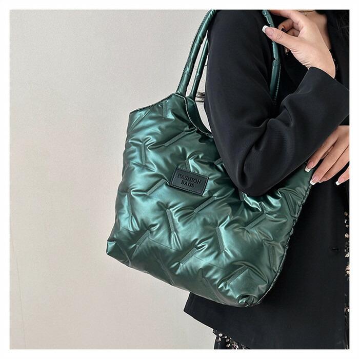 キルティングバッグ トートバッグ レディース 大容量 バッグ 肩掛けバッグ ハンドバッグキルティング軽量 中綿 バッグ |  | 14