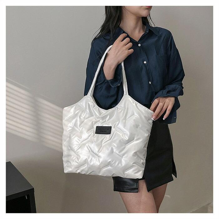 キルティングバッグ トートバッグ レディース 大容量 バッグ 肩掛けバッグ ハンドバッグキルティング軽量 中綿 バッグ |  | 05