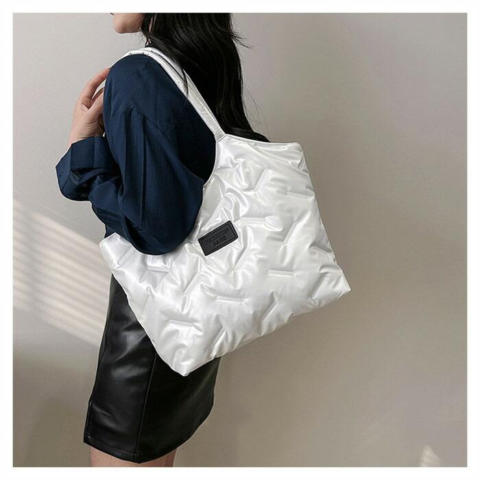 キルティングバッグ トートバッグ レディース 大容量 バッグ 肩掛けバッグ ハンドバッグキルティング軽量 中綿 バッグ |  | 07