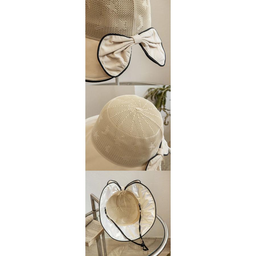 帽子 レディース 春 夏つば広 uv ハット UV対策メッシュ紫外線対策 日よけ 折りたたみ |  | 16