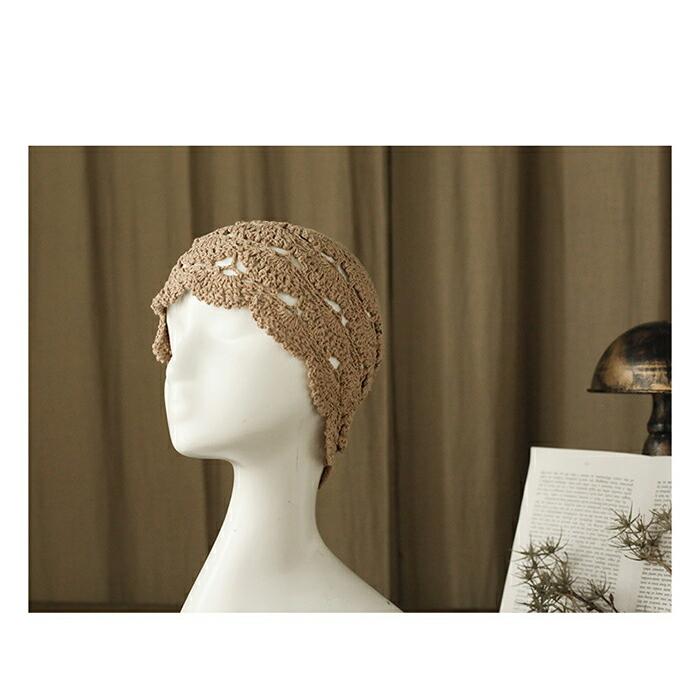 帽子 レディース 透かし編み ニット帽 レディース 春夏 帽子折りたたみ綿 大きめ 可愛い |  | 09