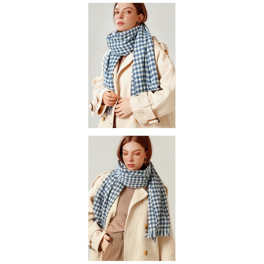 ストール 秋 レディース 大判 ストール マフラー 千鳥柄秋冬厚手 ストール 大判ストール |  | 10