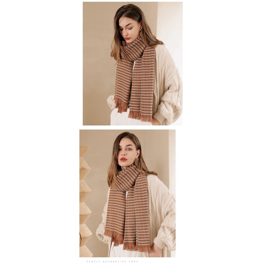 ストール 秋 レディース 大判 ストール マフラー 千鳥柄秋冬厚手 ストール 大判ストール |  | 11