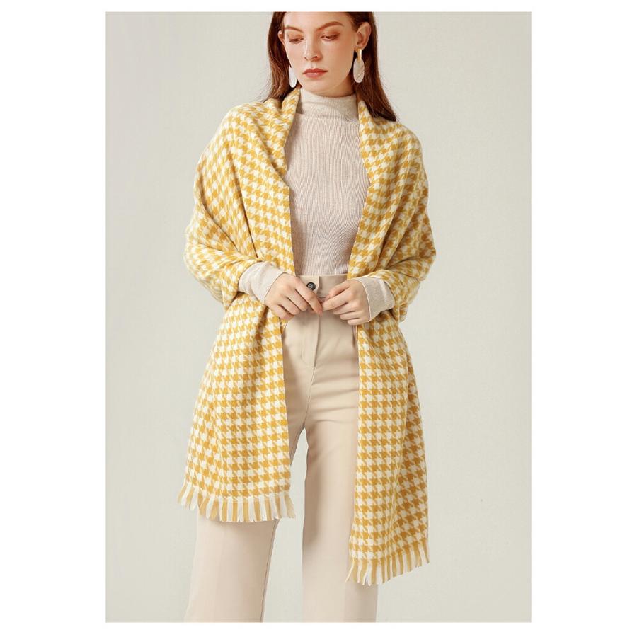ストール 秋 レディース 大判 ストール マフラー 千鳥柄秋冬厚手 ストール 大判ストール |  | 15