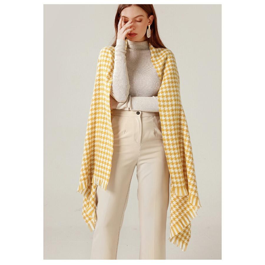 ストール 秋 レディース 大判 ストール マフラー 千鳥柄秋冬厚手 ストール 大判ストール |  | 16