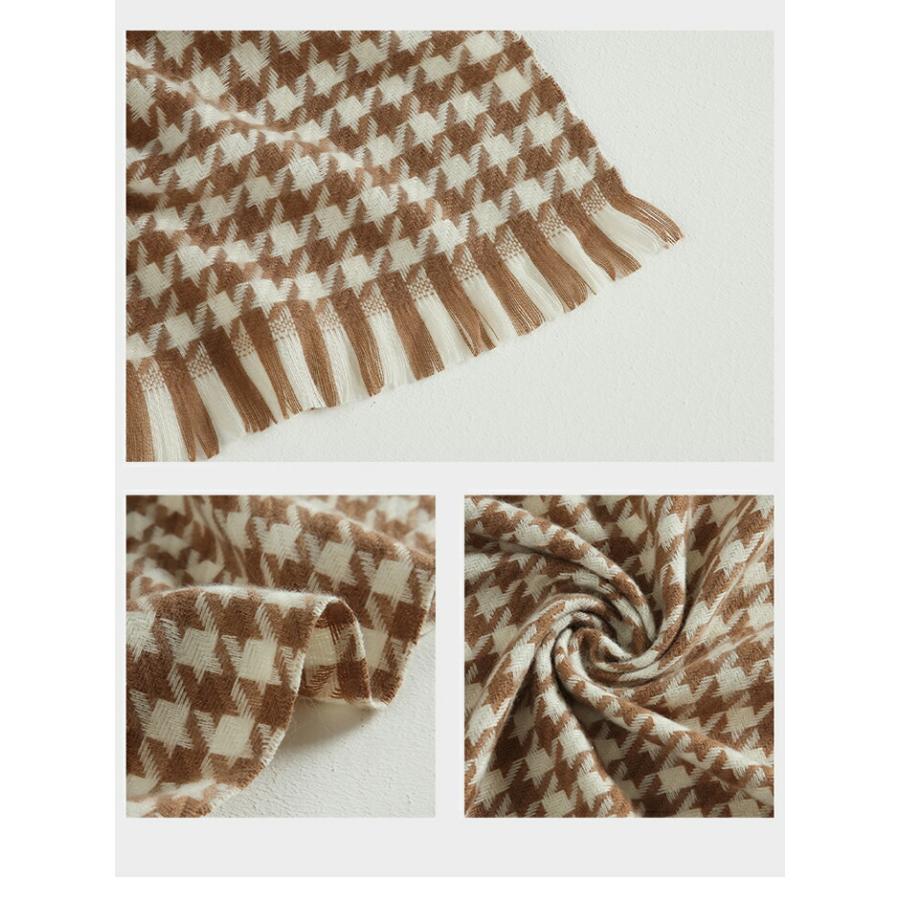 ストール 秋 レディース 大判 ストール マフラー 千鳥柄秋冬厚手 ストール 大判ストール |  | 18