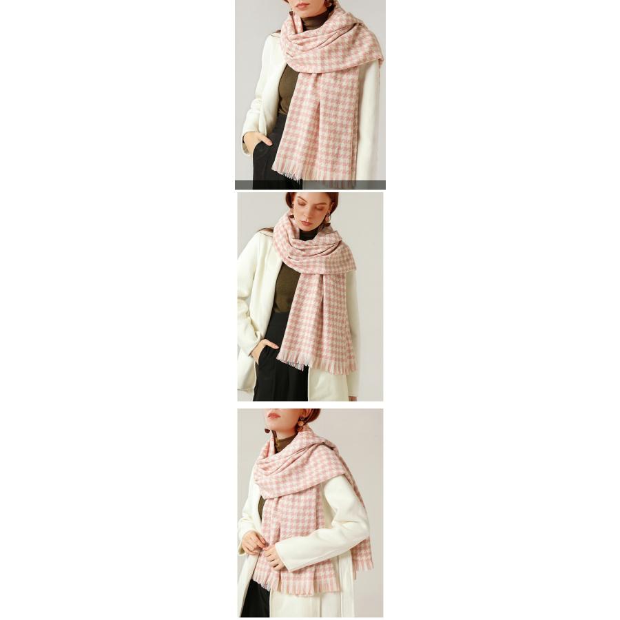 ストール 秋 レディース 大判 ストール マフラー 千鳥柄秋冬厚手 ストール 大判ストール |  | 04