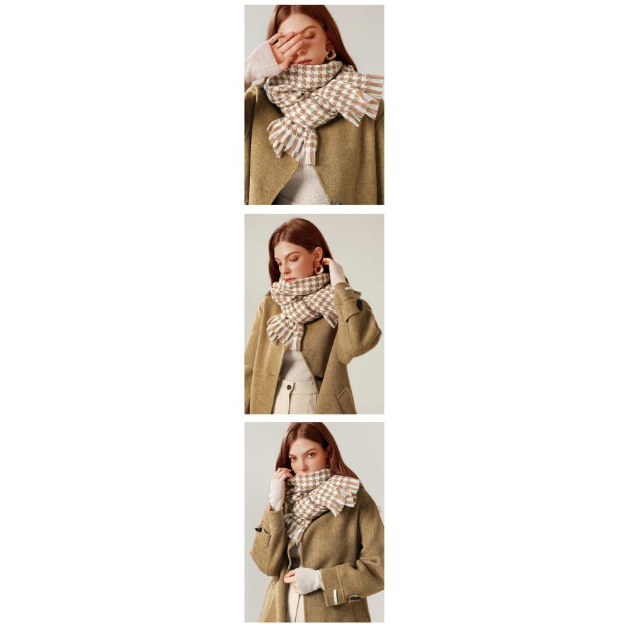 ストール 秋 レディース 大判 ストール マフラー 千鳥柄秋冬厚手 ストール 大判ストール |  | 05