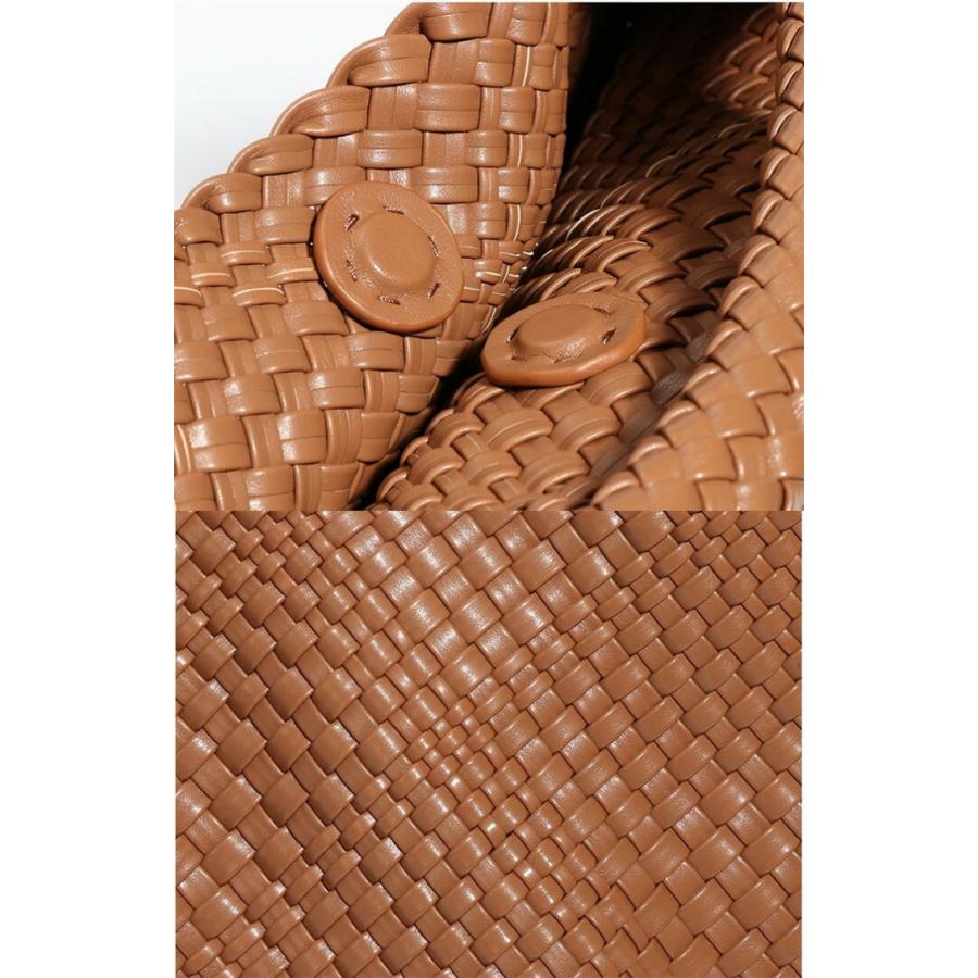 編みバッグ ハンドバッグ レディース トートバッグ 大きめ イントレチャート ワンショルダー肩掛けバッグ通勤バッグ 大容量 バッグインバッグ |  | 07