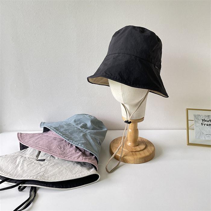 帽子 バケットハット レディース 春夏 折りたたみ 両面両色つば広紐付き uv ハット |  | 02