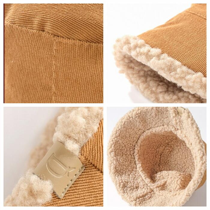 裏ボア バケットハット コーデュロイハット レディース 秋 冬 深めボアハット帽子 ボア帽子 バケハ |  | 07