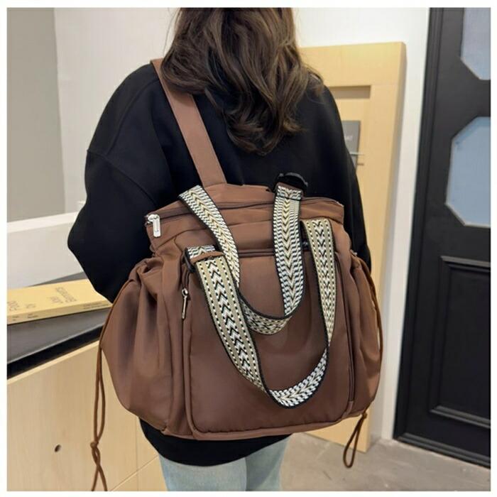 リュック 多ポケット トートバッグ レディース 変形 2wayトートバッグ 大きめマザーズバッグ2way ナイロンバッグ 通勤 |  | 12