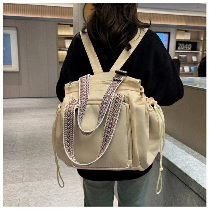 リュック 多ポケット トートバッグ レディース 変形 2wayトートバッグ 大きめマザーズバッグ2way ナイロンバッグ 通勤 |  | 14