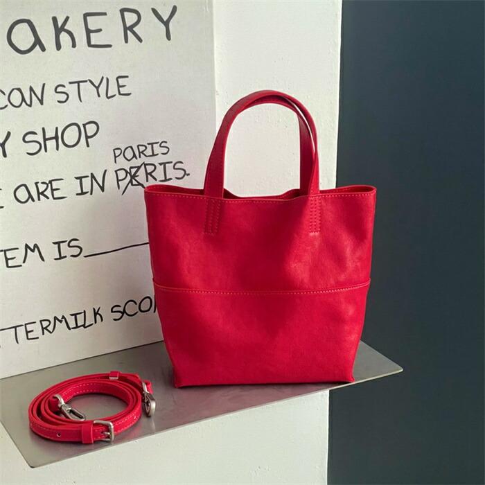 本革 バケツ型バッグ レディース 小さめ ハンドバッグ 2way ショルダーバッグ牛革バッグミニ バケツバッグ レザー |  | 14