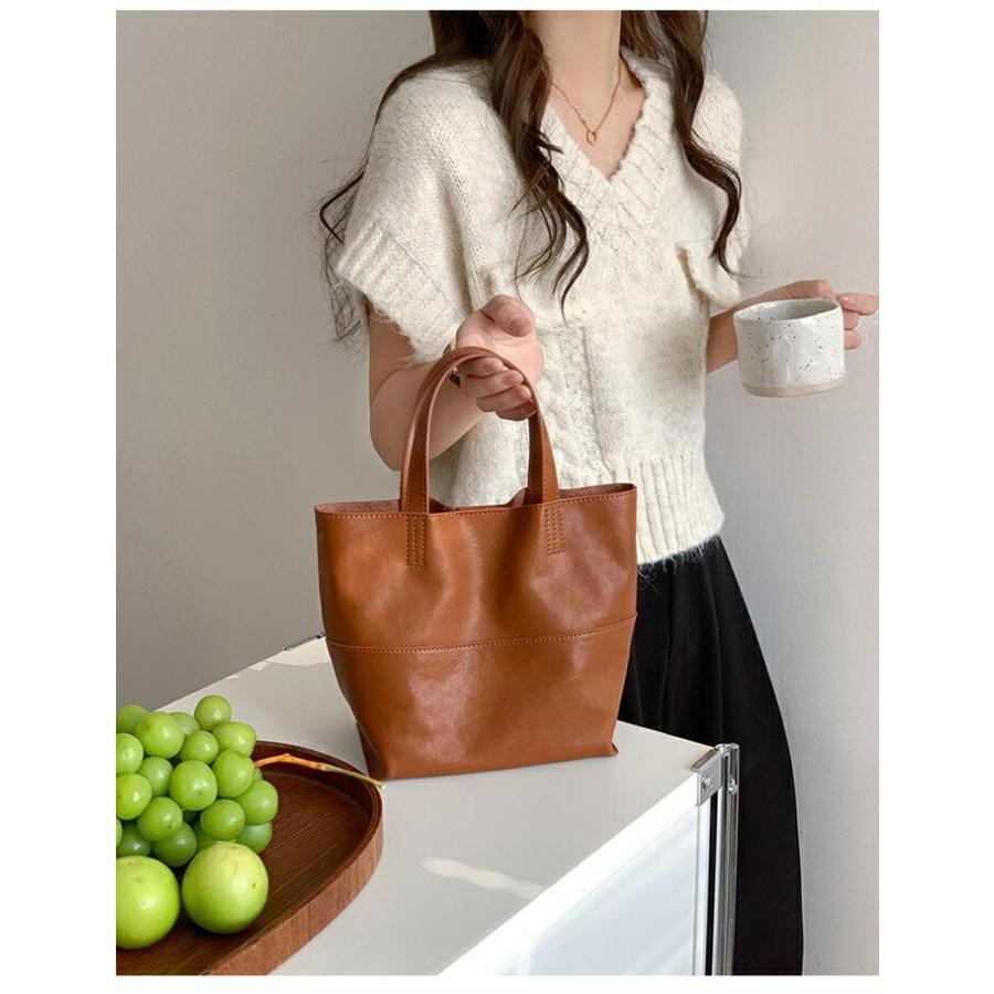 本革 バケツ型バッグ レディース 小さめ ハンドバッグ 2way ショルダーバッグ牛革バッグミニ バケツバッグ レザー |  | 04