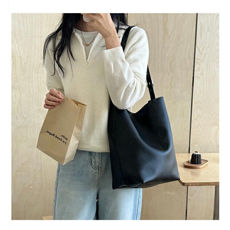 トートバッグ レディース バケツ型トート A4 大容量 大きめ トートバックワンハンドルバッグバケツ型 バケツバッグ 通勤 |  | 04