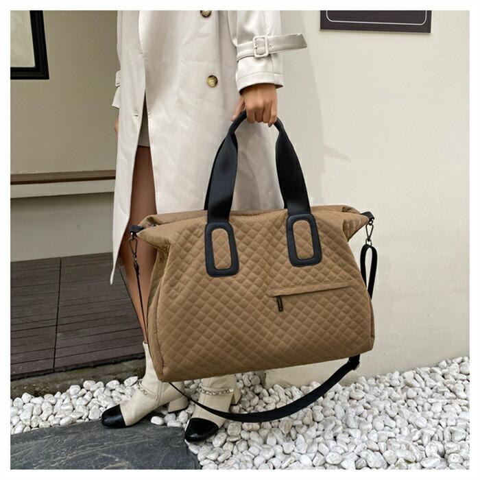 ボストンバッグ キルティング トートバッグ 大きめ レディース メンズ 大容量修学旅行軽量 ボストンバッグ キャリーオンバッグ |  | 10