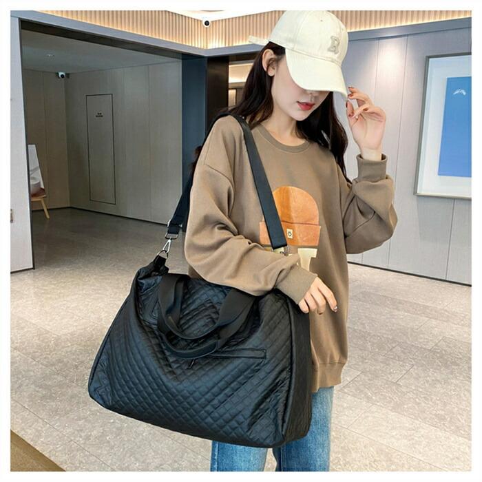 ボストンバッグ キルティング トートバッグ 大きめ レディース メンズ 大容量修学旅行軽量 ボストンバッグ キャリーオンバッグ |  | 02