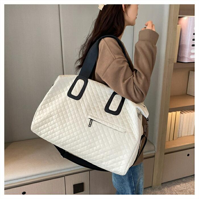 ボストンバッグ キルティング トートバッグ 大きめ レディース メンズ 大容量修学旅行軽量 ボストンバッグ キャリーオンバッグ |  | 03