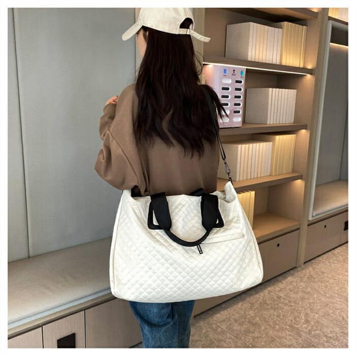 ボストンバッグ キルティング トートバッグ 大きめ レディース メンズ 大容量修学旅行軽量 ボストンバッグ キャリーオンバッグ |  | 05