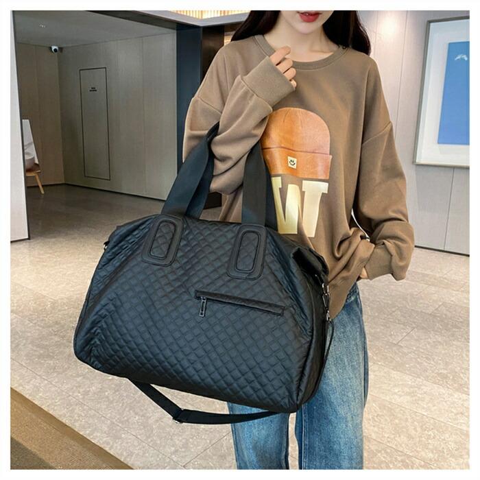 ボストンバッグ キルティング トートバッグ 大きめ レディース メンズ 大容量修学旅行軽量 ボストンバッグ キャリーオンバッグ |  | 06