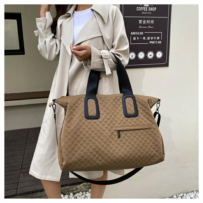 ボストンバッグ キルティング トートバッグ 大きめ レディース メンズ 大容量修学旅行軽量 ボストンバッグ キャリーオンバッグ |  | 09