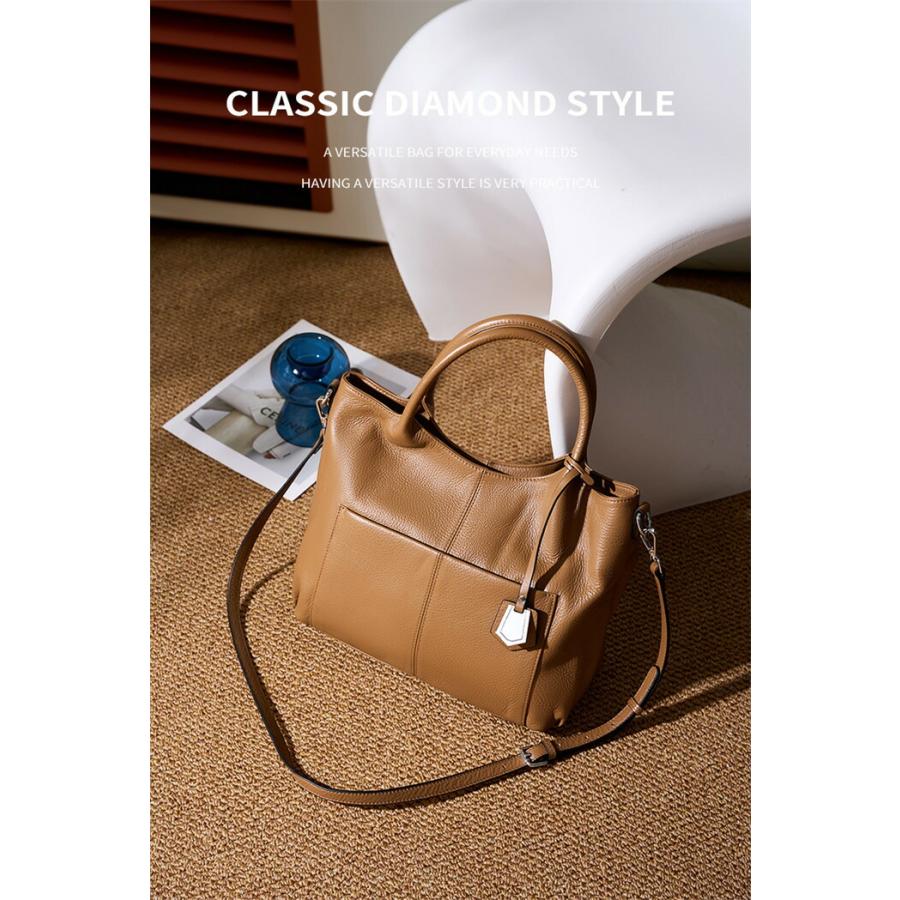 本革 トートバッグ レディース 大きめ ハンドバッグ レザーバッグ 2WAYバッグ肩掛けバッグ通勤バッグ 大容量 仕事 |  | 02