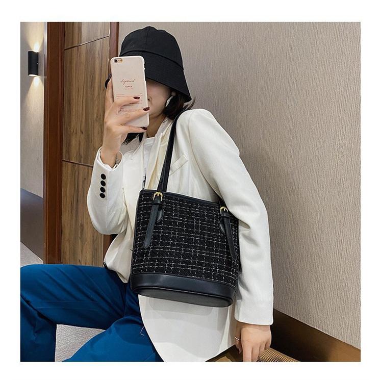 トートバッグ バケツバッグ ギンガムチェック レディース ハンドバッグ 配色バッグ 千鳥柄チェック柄小さめ ミニ 大人 |  | 11