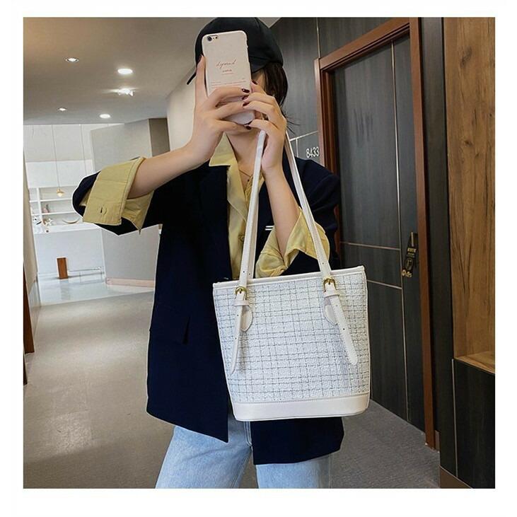 トートバッグ バケツバッグ ギンガムチェック レディース ハンドバッグ 配色バッグ 千鳥柄チェック柄小さめ ミニ 大人 |  | 12