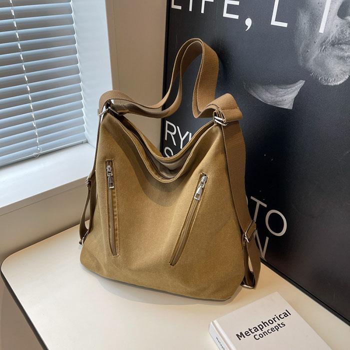 ショルダーバッグ レディース リュック 3way バッグ 斜めがけ 肩掛けバッグ2wayキャンバス 通学バッグ 帆布 |  | 10