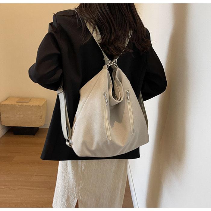 ショルダーバッグ レディース リュック 3way バッグ 斜めがけ 肩掛けバッグ2wayキャンバス 通学バッグ 帆布 |  | 04