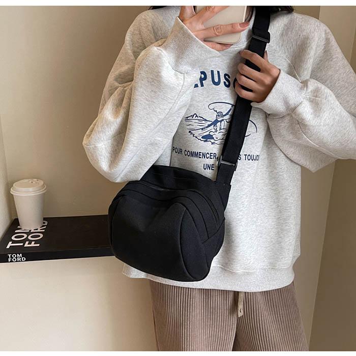 ショルダーバッグ 男女兼用 サコッシュ レディース メンズ キャンバスバッグ 斜めがけバッグ小さめ ポシェット 無地 |  | 04