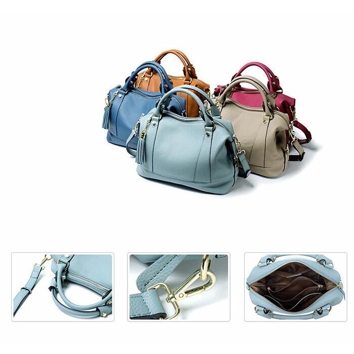 本革 ハンドバッグ レディース レザー セレモニーバッグ 2WAY ショルダーバッグレザーバッグ牛革 通勤バッグ 大人 |  | 11