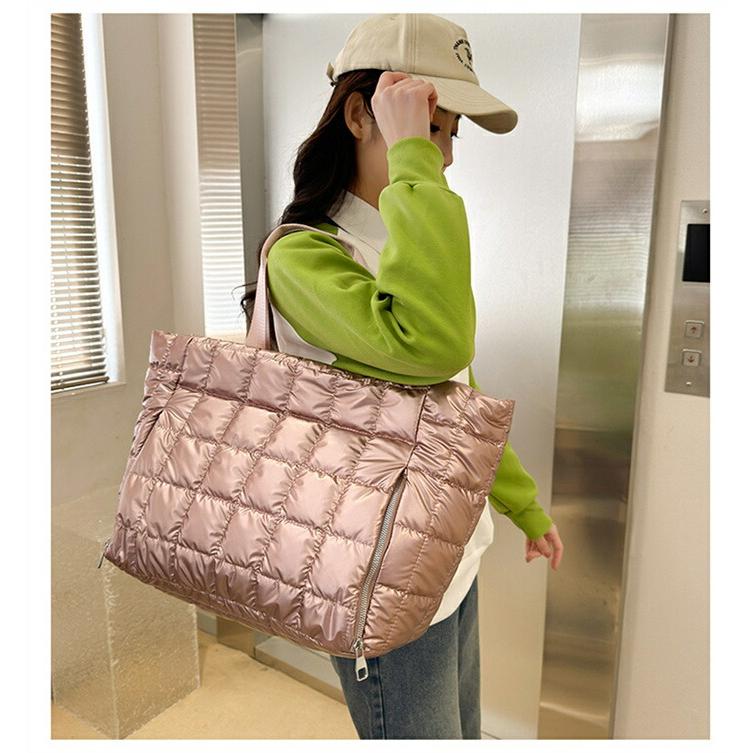 キルティング トートバッグ 中綿バッグ 大きめ レディース メンズ 大容量修学旅行軽量 ボストンバッグ キャリーオンバッグ |  | 05