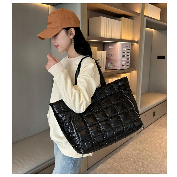 キルティング トートバッグ 中綿バッグ 大きめ レディース メンズ 大容量修学旅行軽量 ボストンバッグ キャリーオンバッグ |  | 08