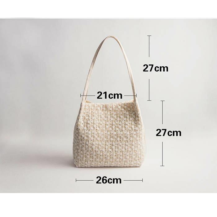 かごバッグ ハンドバッグ 手提げ 肩掛け レース付き かご バッグトートバッグ鞄 裏地付き レディース |  | 03