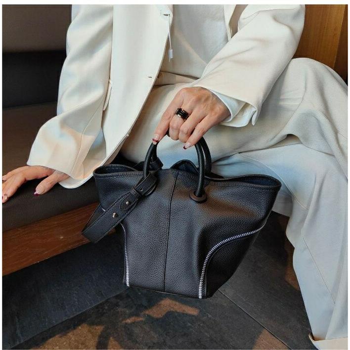 本革 キューブバッグ バケツバッグ ハンドバッグ レディース レザー トートバッグ2WAYバッグショルダーバッグ バケツ型バッグ 通勤 |  | 10