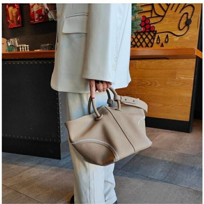 本革 キューブバッグ バケツバッグ ハンドバッグ レディース レザー トートバッグ2WAYバッグショルダーバッグ バケツ型バッグ 通勤 |  | 04