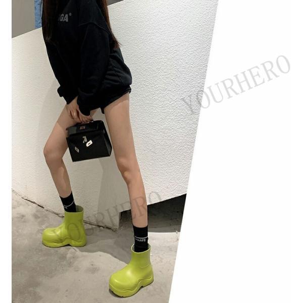 厚底レインブーツ レディース ショート 完全防水 おしゃれ かわいい ショートブーツ レインシューズ 雨 雪 ファッション レインシューズ  軽量 |  | 13
