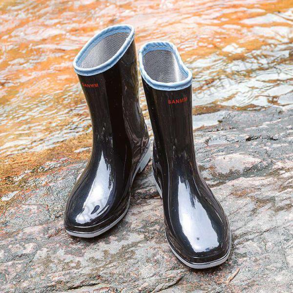 レインブーツ レディース ショート 完全防水 防水 レインシューズ ショートブーツ おしゃれ ゆったり ワークブーツ 滑らない 雨 雪 長靴 軽量無地 |  | 12