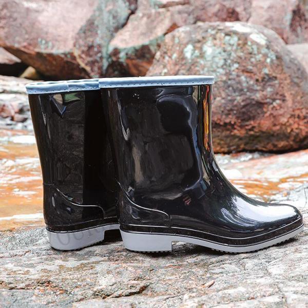 レインブーツ レディース ショート 完全防水 防水 レインシューズ ショートブーツ おしゃれ ゆったり ワークブーツ 滑らない 雨 雪 長靴 軽量無地 |  | 13