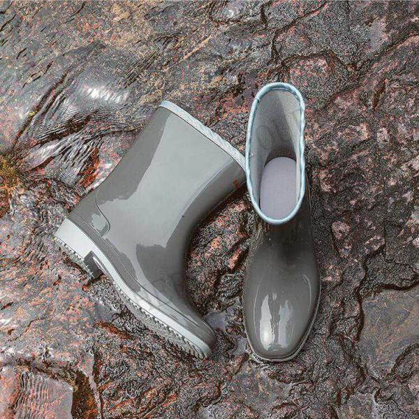 レインブーツ レディース ショート 完全防水 防水 レインシューズ ショートブーツ おしゃれ ゆったり ワークブーツ 滑らない 雨 雪 長靴 軽量無地 |  | 15