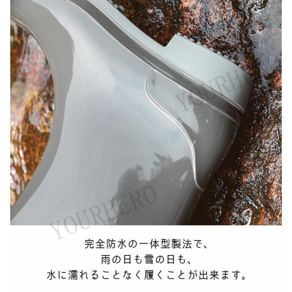 レインブーツ レディース ショート 完全防水 防水 レインシューズ ショートブーツ おしゃれ ゆったり ワークブーツ 滑らない 雨 雪 長靴 軽量無地 |  | 05